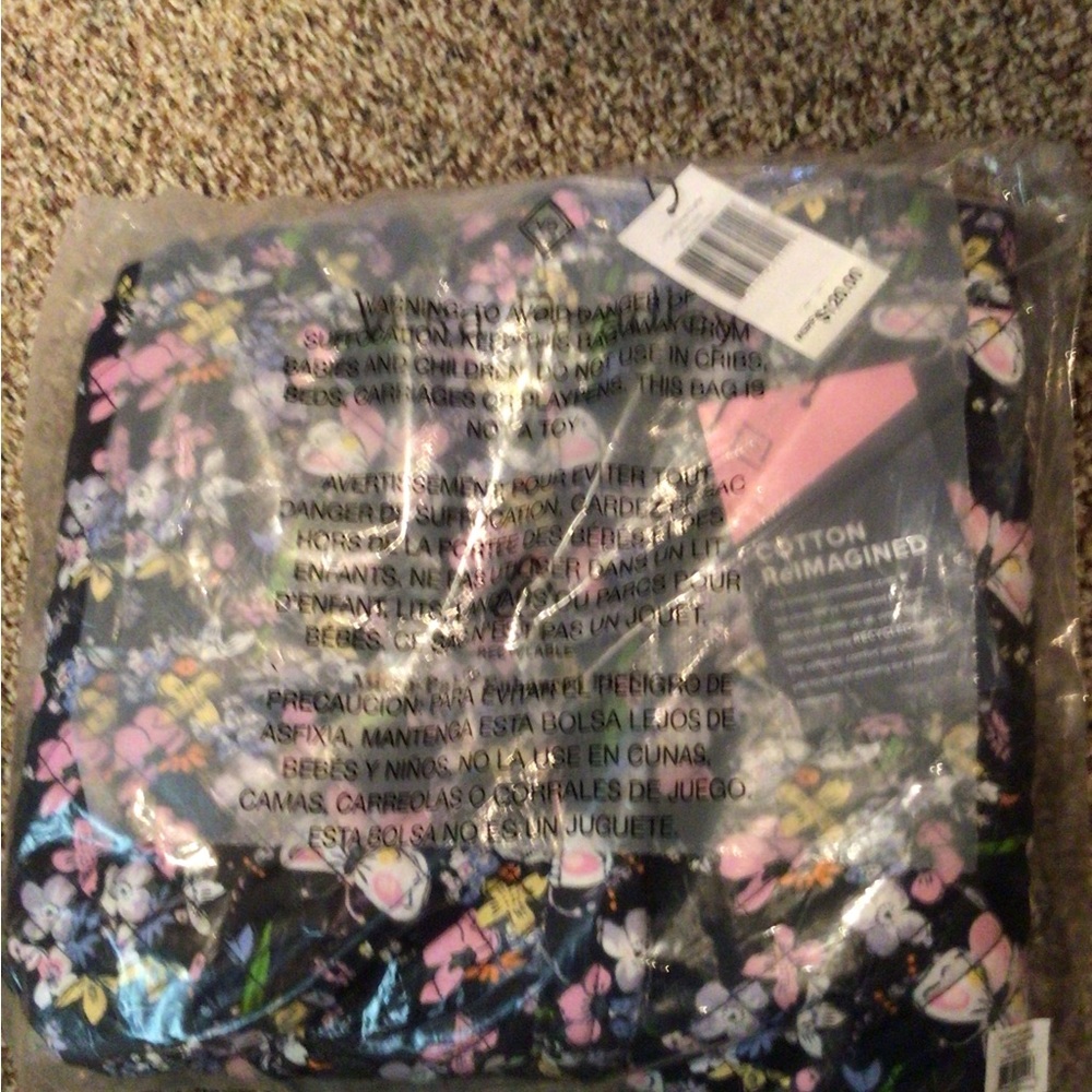 Vera Bradley flora tote bag